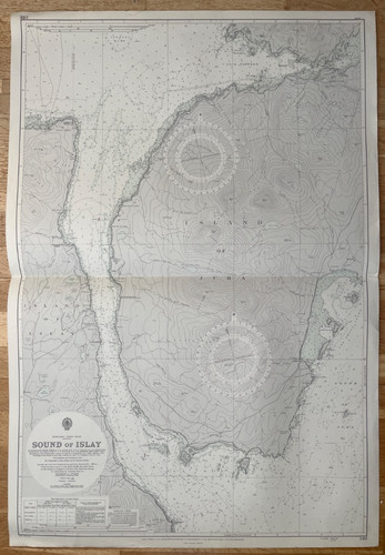 1958 vintage map - vintage, admiralty