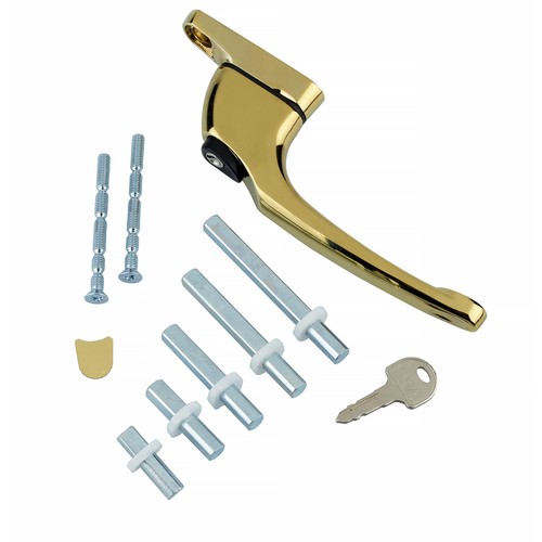Gold upvc window handle - gold,