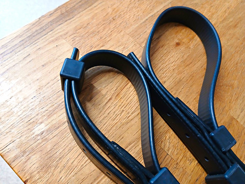 Black breeching straps - , straps.
