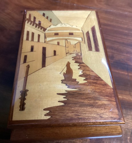 Italian musical box marquetry - italian,