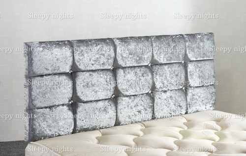Crushed velvet headboard - , 20"