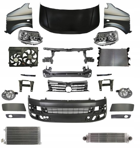 Front bumper set hood - set, grille