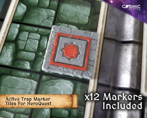 12x active trap marker tiles - 12x,