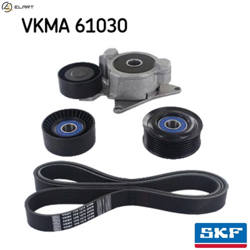 Vribbed belt set - vribbed, vkma