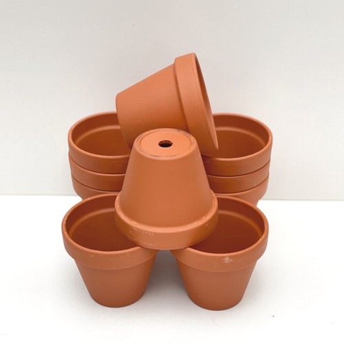 Mini terracotta pots - 10-,