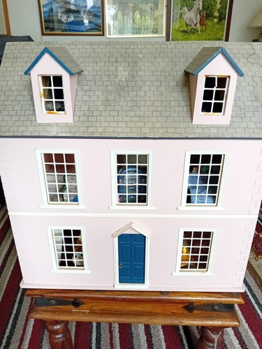 Dolls house with furniture - furniture,