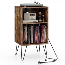 Costway Record Player Stand 3-Tier Turntable Stand Vinyl Record Storage Table