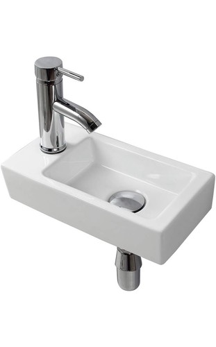 Wall hung small cloakroom - hung,