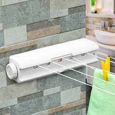 KCT RETRACTABLE 18M 5 LINE LAUNDRY AIRER WASHING LINE CLOTHES DRYER WALL MOUNTED