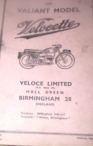 Veloeette valiant model spare - valiant,