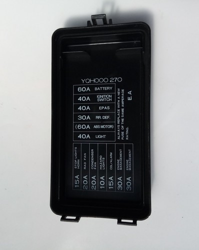 Mgtf fuse box - engine, bay