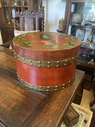 Antique hand painted - , wooden