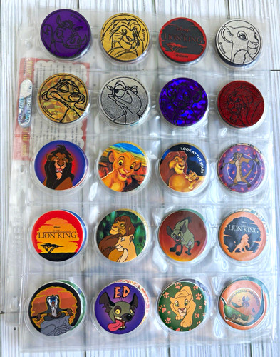 Disney lion king pogs lot - king,
