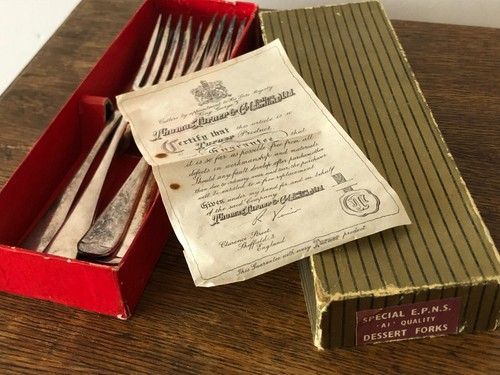Set vintage silver plated - of,