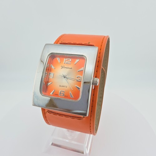 Vtg geneva ladies watch orange - ladies,
