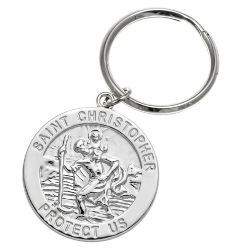 Sterling silver saint - silver,