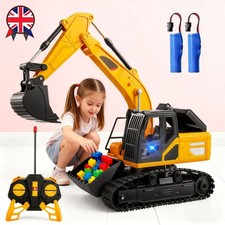 Heavy Excavator Truck Dumper Digger Bulldozer Toys Remote Control Engineering UK