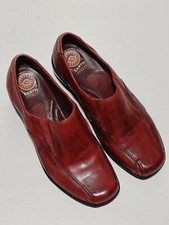 Earth Spirit Brogue Shoes Women UK 6 Brown Tan Leather Slip On