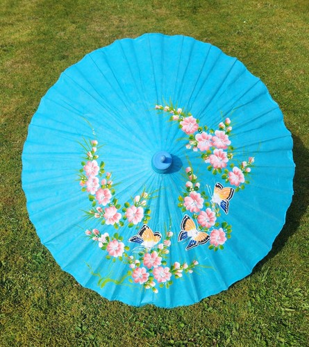Oriental floral bamboo paper - oriental,