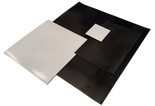 Solid adhesive backed rubber - backed,