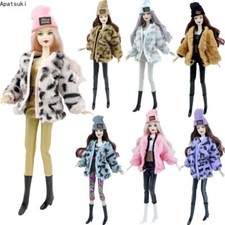 Leopard Fur Fashion Clothes Set for 11.5" Doll Outfit 1/6 Dolls Accessories Toys