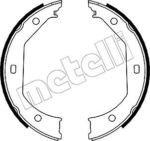 Rear metelli 0017 brake - metelli, 53-0017