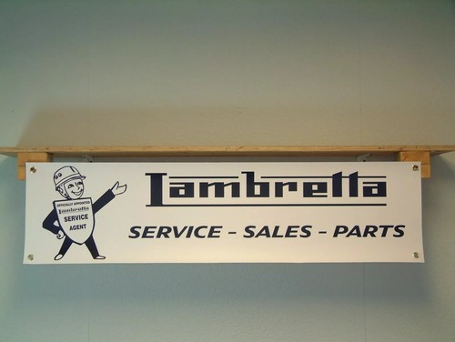 Lambretta service parts banner - parts,