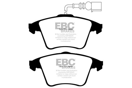 Ebc ultimax front brake pads - front,