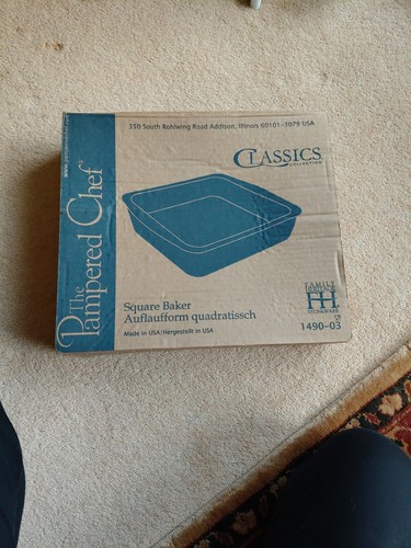 Pampered chef square - chef, baker