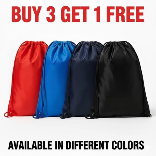 Nylon drawstring rucksack bag - drawstring,