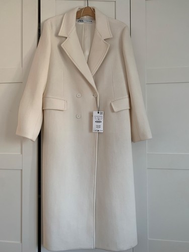 Zara coat cream - zara,