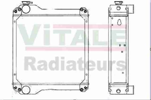 Water radiator for fermec - for,