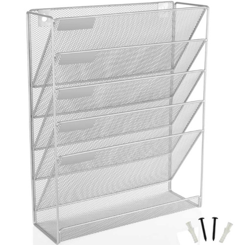 Silver wall paper holder - silver,