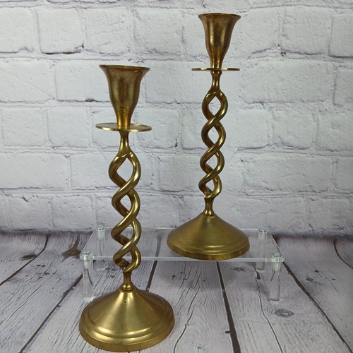 Vintage solid brass barley - solid,