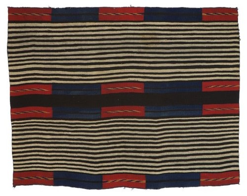 Red navajo chief blanket rug - navajo,