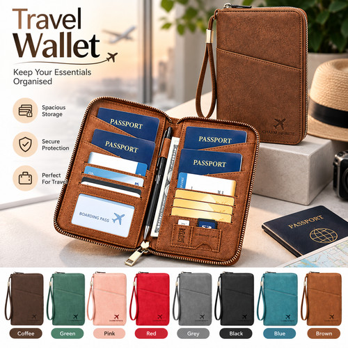 Travel wallet rfid passport - wallet,