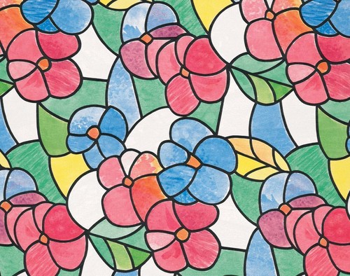Like fablon fix flowers - fablon, red