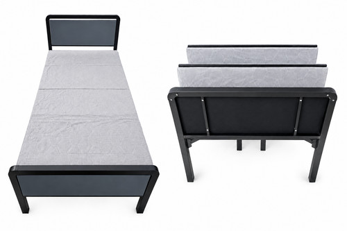 Folding single bed frame - folding,