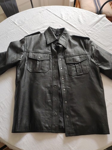 Leather jeans and short - , sleeve