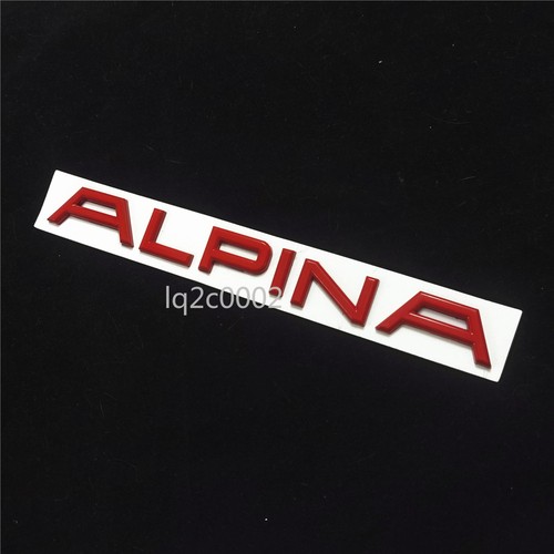 Red glossy big alpina metal - glossy,