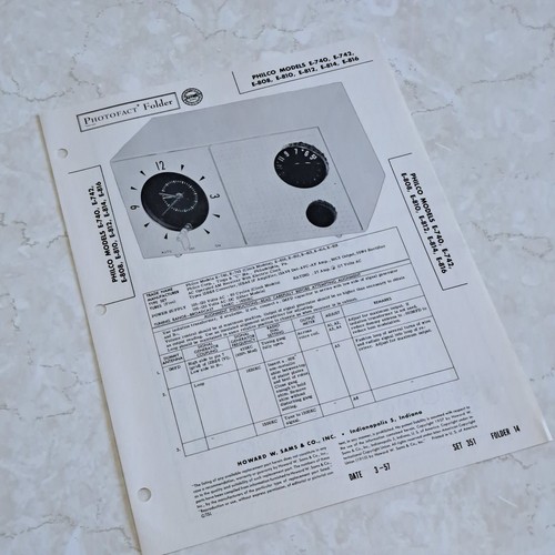 Philco manual 740 742 - manual, e-742