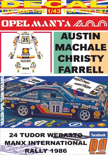 Decal opel manta 400 - manta,