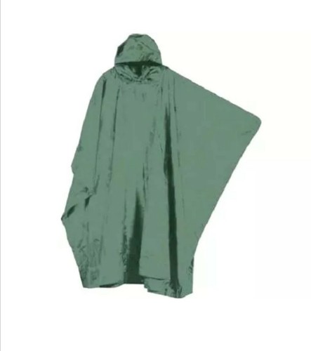 Olive hooded poncho - olive,
