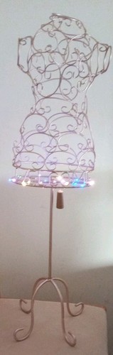 Mannequin small metal welcome - metal,