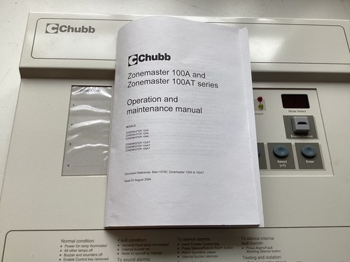 Chubb zonemaster 104at - 104at, cht