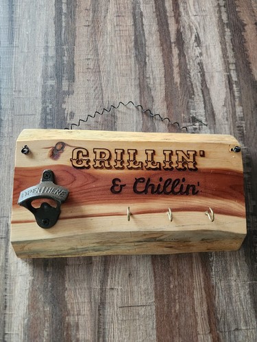Bottle opener grill tool - ,