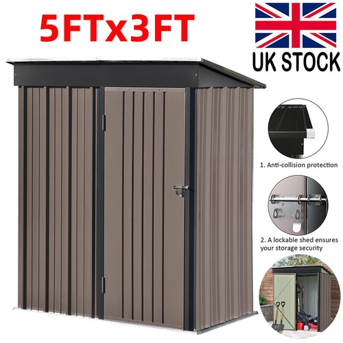 5x3ft metal garden - metal, shed