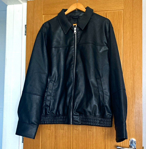 Zara men black faux - zara,