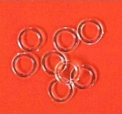 Clear plastic rings - clear, 13mm