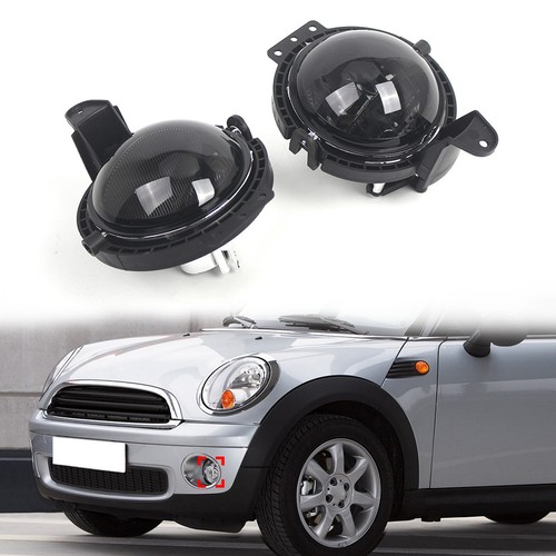 Smoked black front fog light - front,